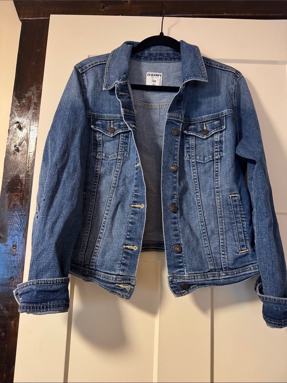 Old Navy Blue Denim Jacket with Button Front